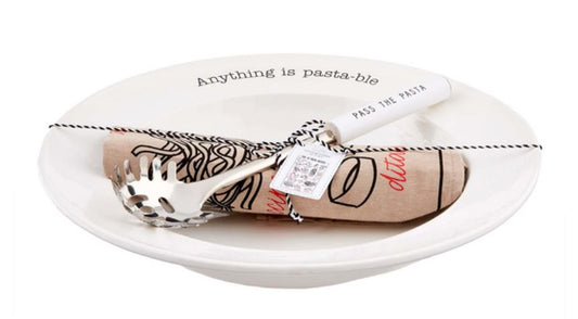 MUD PIE  CIRCA PASTA BOWL W/TOWEL
