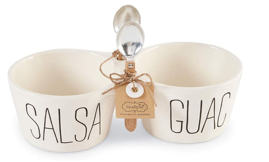 MUD PIE SALSA AND GUAC DOUBLE DIP SET
