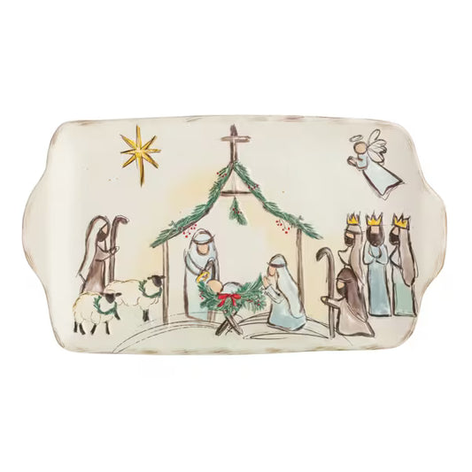 MUD PIE NATIVITY PLATTER
