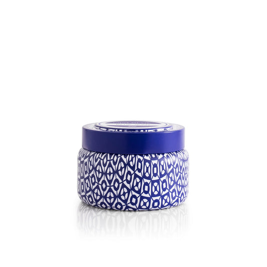 CAPRI BLUE TEXTURE BLUE CANDLE-VOL-8.5 OZ