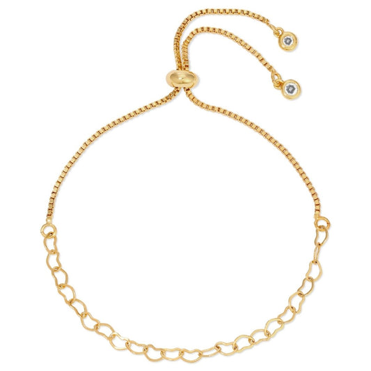 SPLENDID IRIS-DELICATE HEART LINKED PULLEY-BRACELET