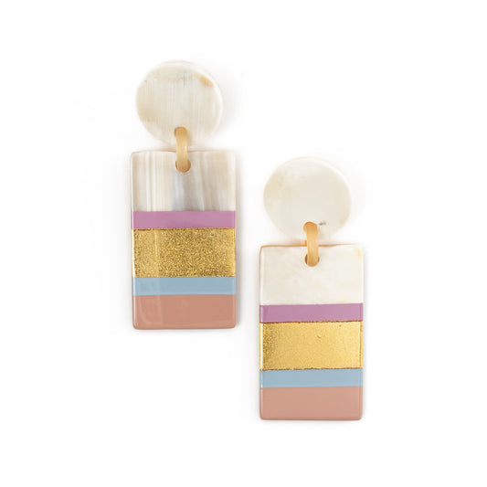 SUNSHINE TIENDA-ROSE CABANA EARRINGS