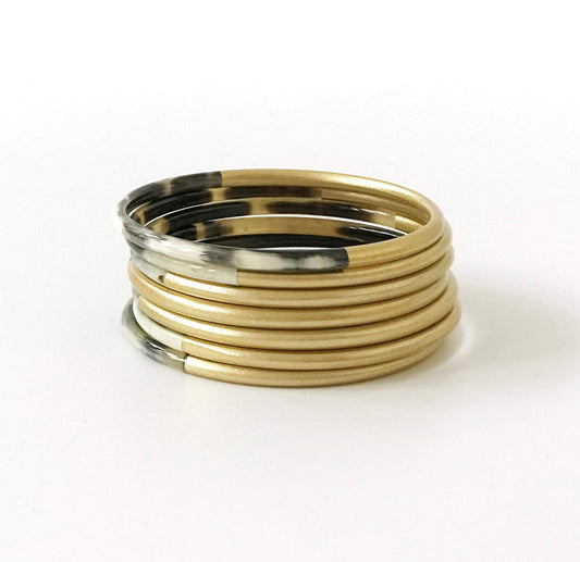 SUNSHINE TIENDA-SHINY GOLD BANGLES