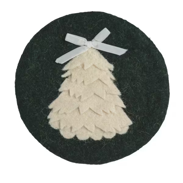 MUD PIE FELT TRIVET- TREE