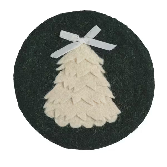 MUD PIE FELT TRIVET- TREE