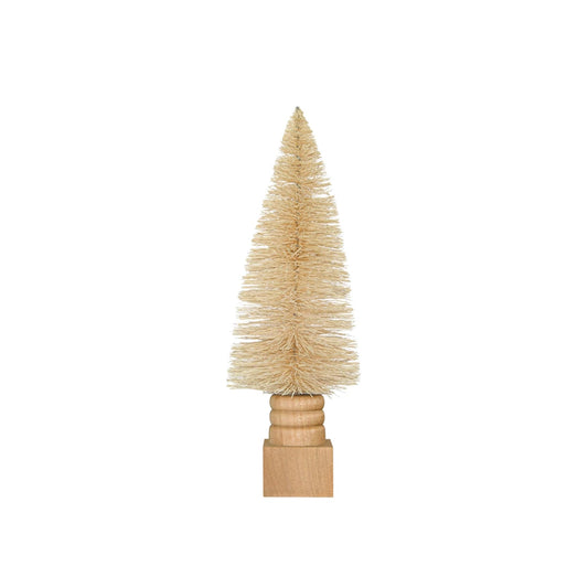 3 3/4 IN X 11 BOTTLE BRUSH TREE-CREAM