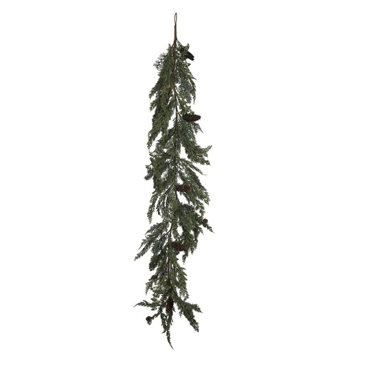 72"L X8"W FAUX SPRUCE &PINE GARLAND W/PI