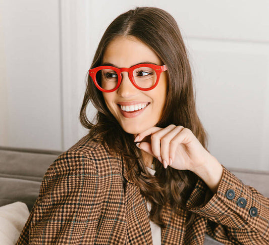 PEEPERS CLOVER - RED/PLAID +2.75