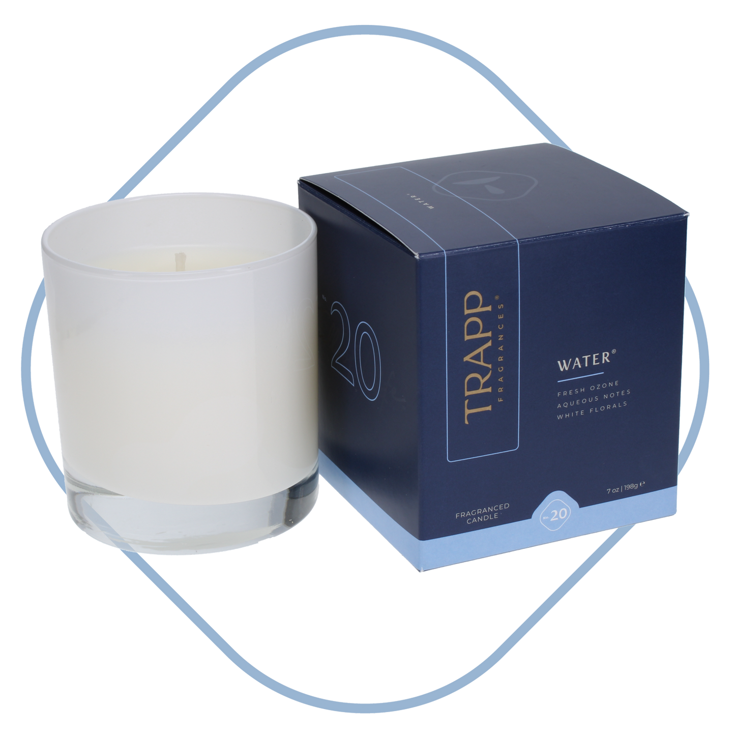 TRAPP CANDLE/WATER/7 OZ