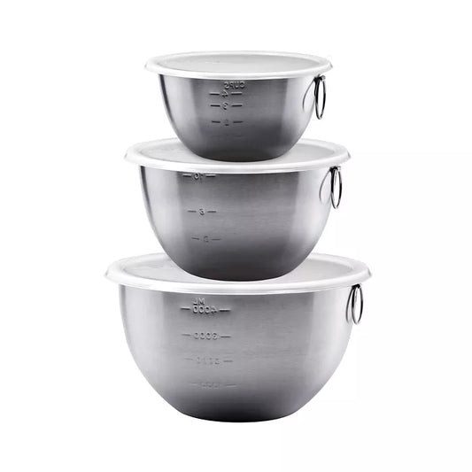 S/3 STAINLESS MIXING BOWLS