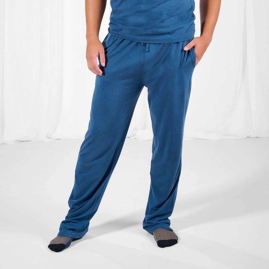 FACEPLANT MENS LOUNGE PANTS-NAVY-LARGE