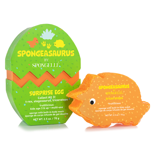 SPONGELLE-SUPRRISE EGG-TRICERATOPS-ORANGE