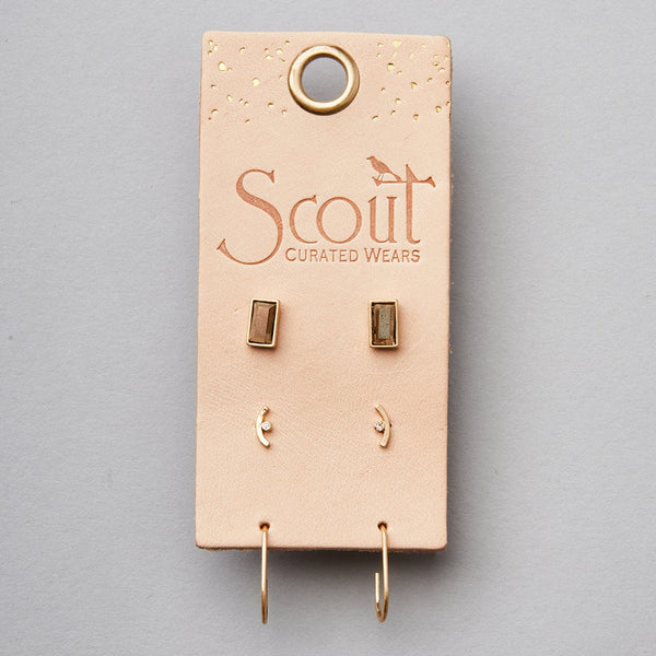 SCOUT COURTNEY STUD TRIO/GOLD