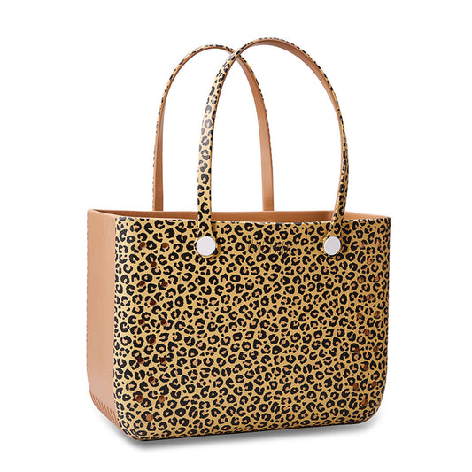 JANE MARIE DARK LEOPARD TOTE