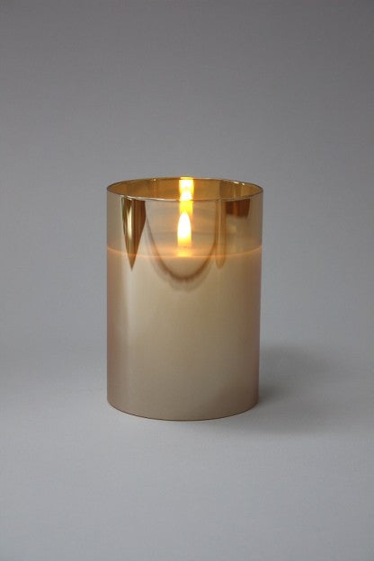 RADIANCE POURED CANDLE/CHAMPAGNE 3.5X6