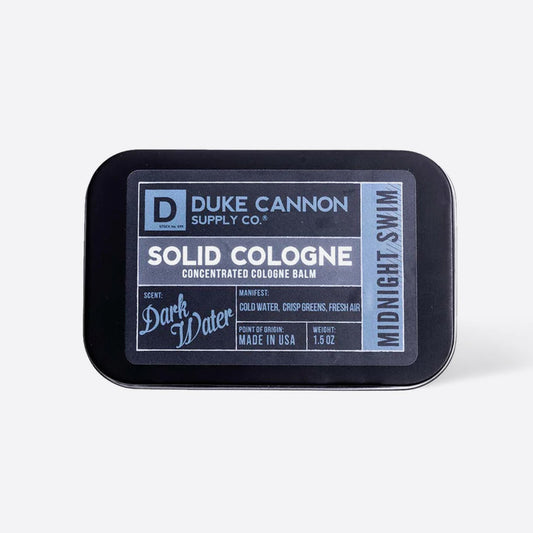 DUKE CANNON SOLID COLOGNE-DARK WATER