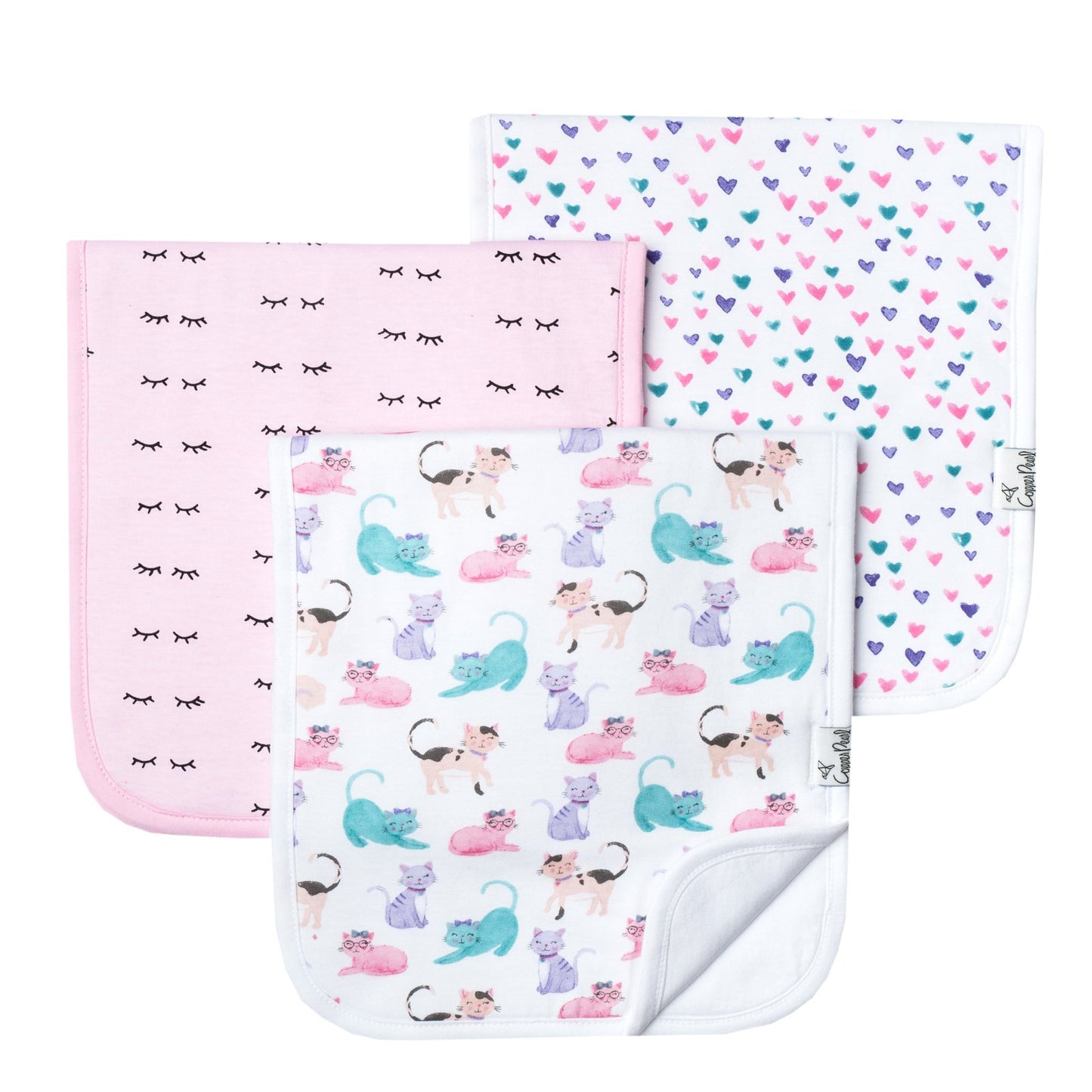 COPPER PEARL BURP CLOTHS/SASSY