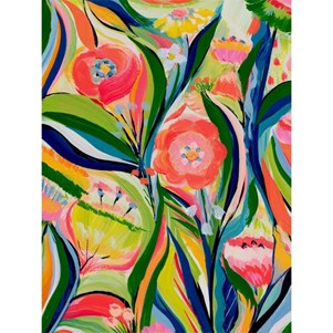 GREENBOX SWIRLS CANVAS WALL ART-14X18