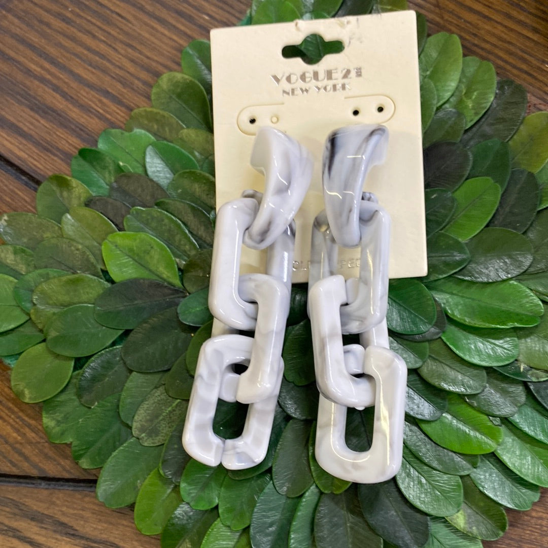 VOGUE 21 LINK EARRINGS