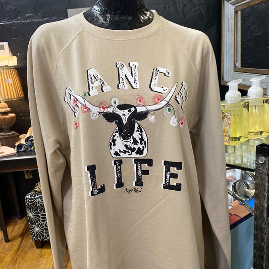 AUGUST BLEU RANCH LIFE CHRISTMAS SWEAT