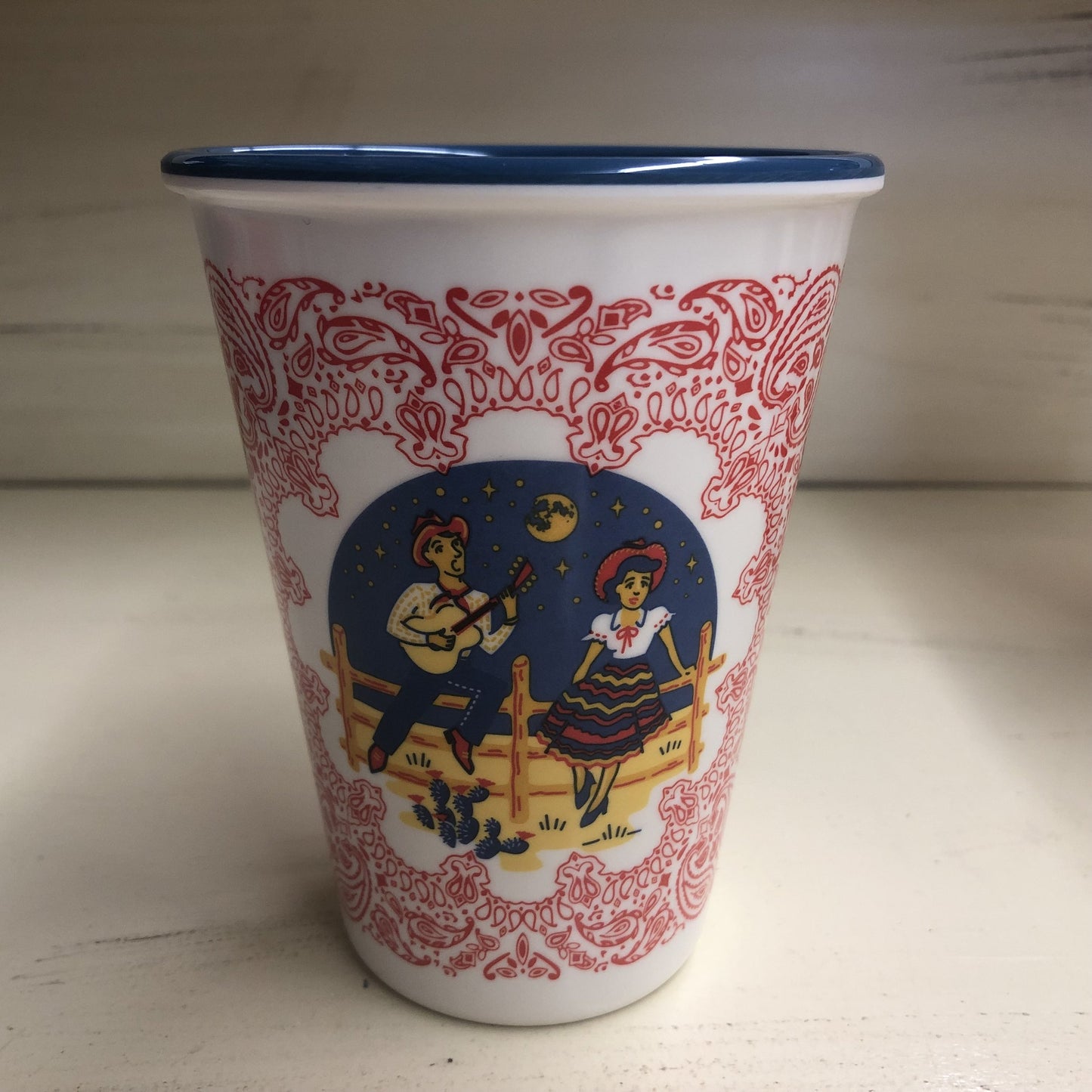 WESTERN MELAMINE CUPS SET OF 4