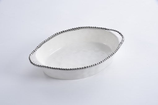 PAMPA BAY WHITE OVAL BAKING DISH