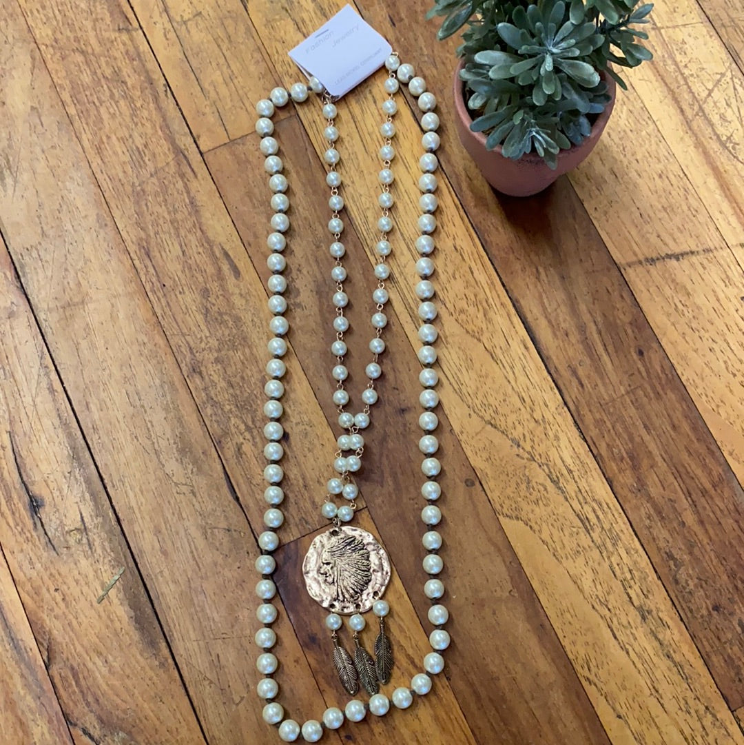 PEARL INDIAN NECKLACE
