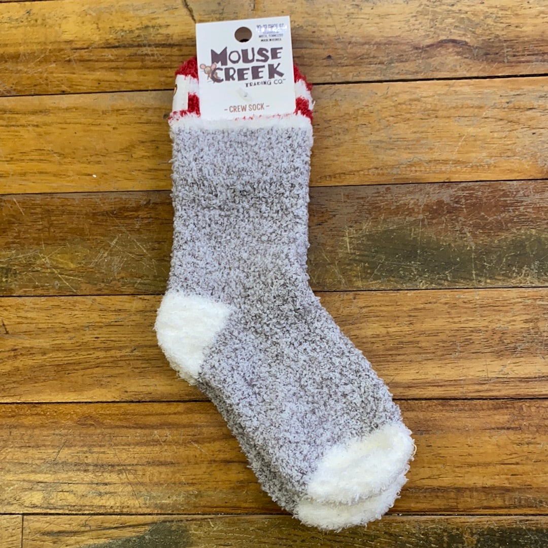 CREW SOCKS/CHARCOAL RUGBY