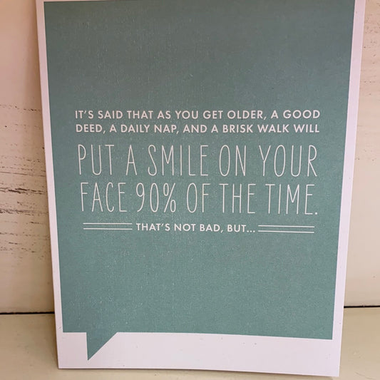JUST FOR LAUGHS/REASON TO SMILE CARD