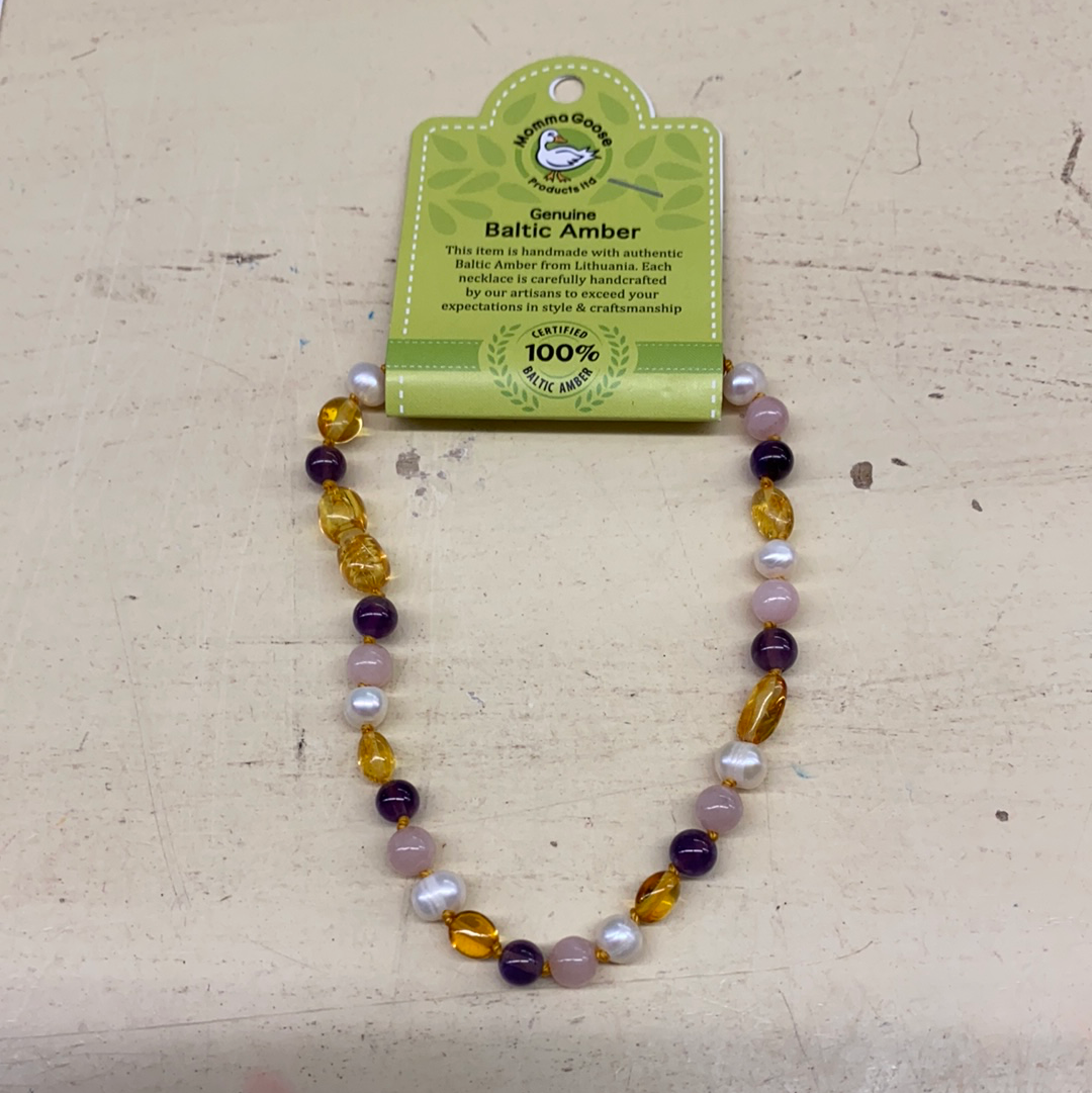 BABY BALTIC AMBER NECKLACE/SM DUCHESS