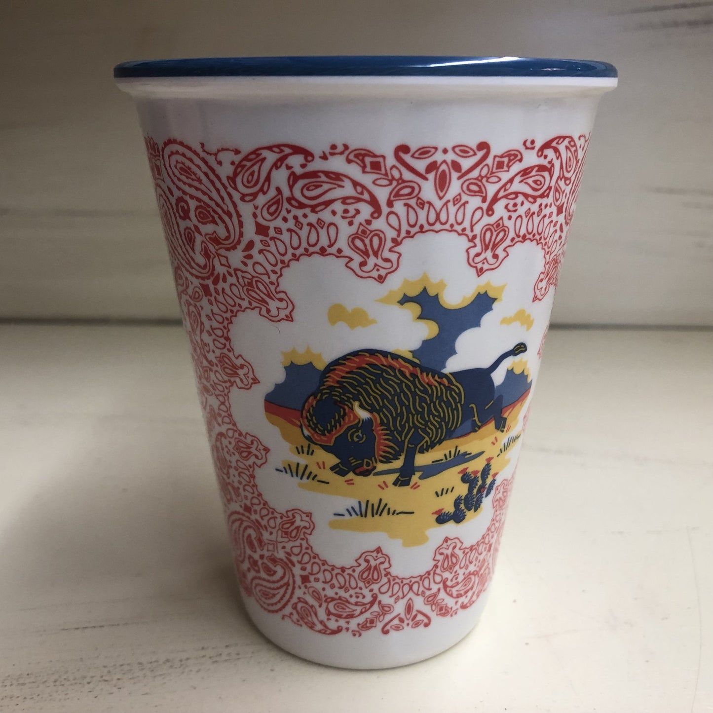 WESTERN MELAMINE CUPS SET OF 4