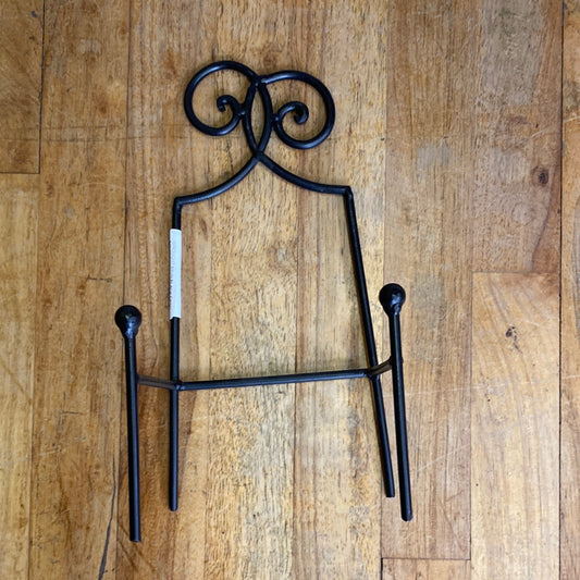 WROUGHT IRON BLACK EASEL