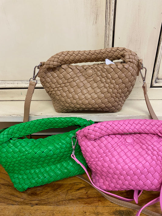SMALL WOVEN CROSSBODY BAG