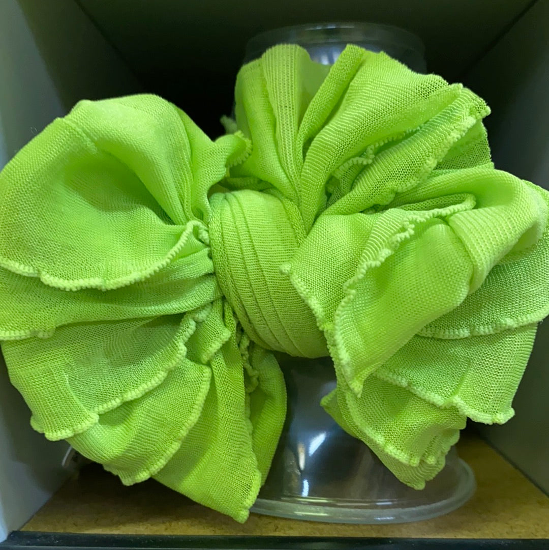 IN AWE BOW /LIME GREEN