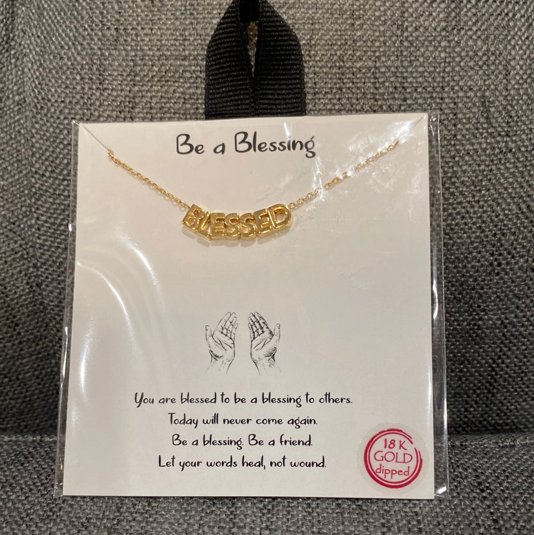 GOLD BE A BLESSING NECKLACE