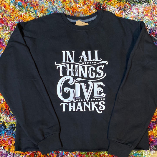 ASPEN TEE/IN ALL THINGS GIVE THANKS/MEDIUM