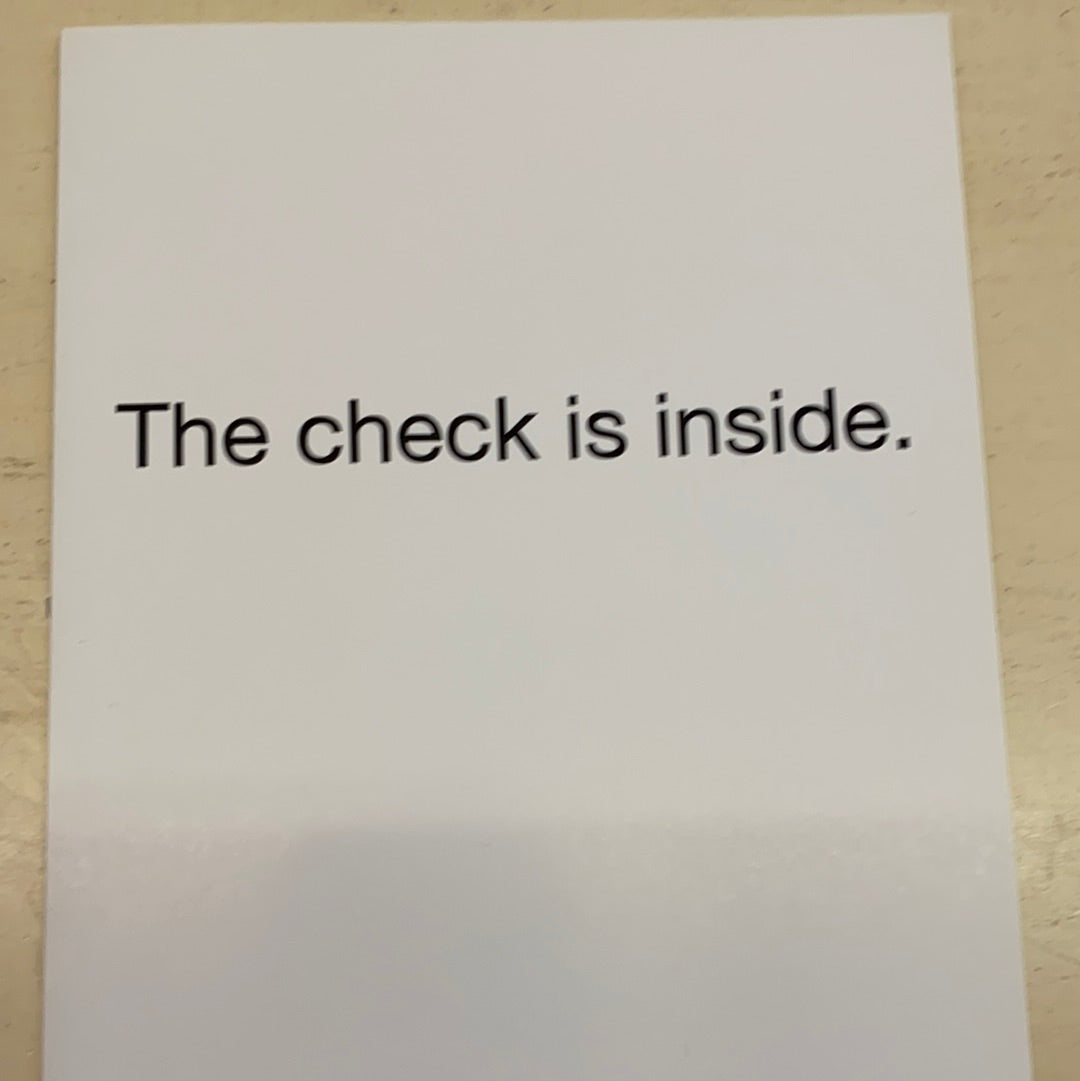 THATS ALL CARDS/CHECK INSIDE