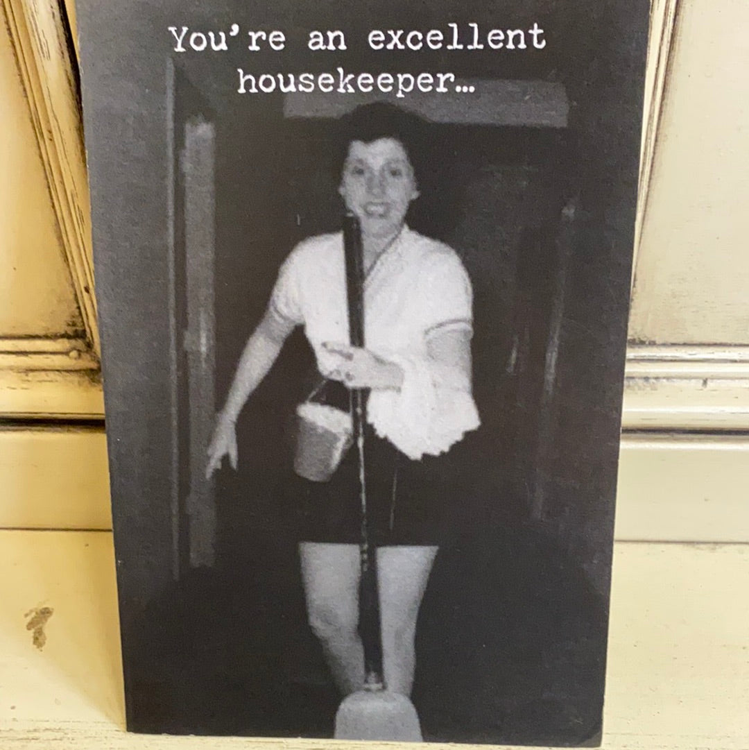 TRASH TALK CARD/HOUSEKEEPER