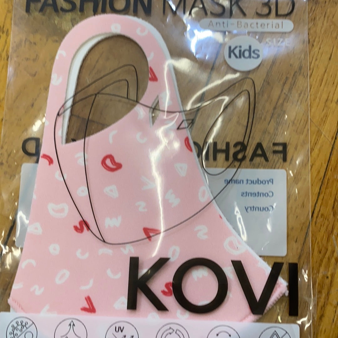 CHILDS KOVI 3D MASK/PINK LETTERS