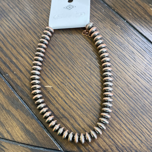 CHOKER COPPER BEAD NECKLACE
