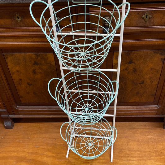 METAL STAND W/3 BASKETS