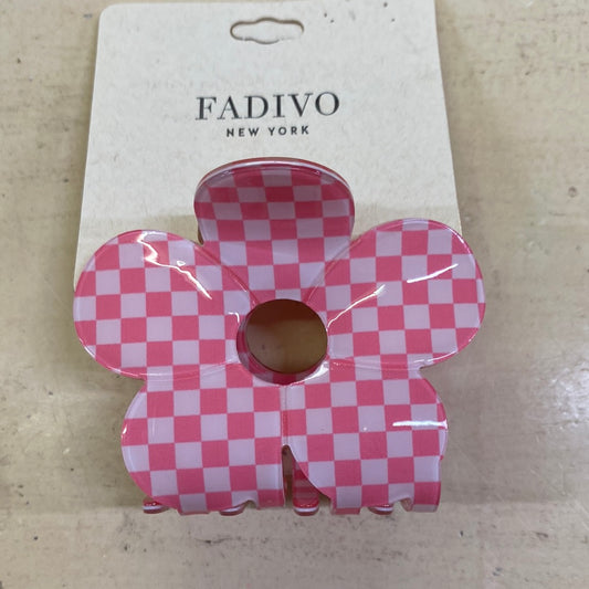 FADIVO PINK -WHT FLOWER HAIR CLIP