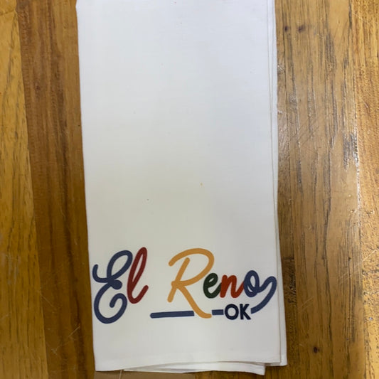 EL RENO  OK BLOOMSBURY TEA TOWEL