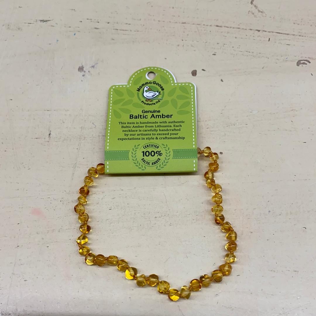 BABY BALTIC AMBER NECKLACE/SM HONEY