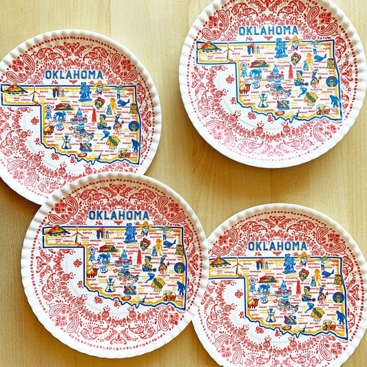 OKLAHOMA MELAMINE PLATE