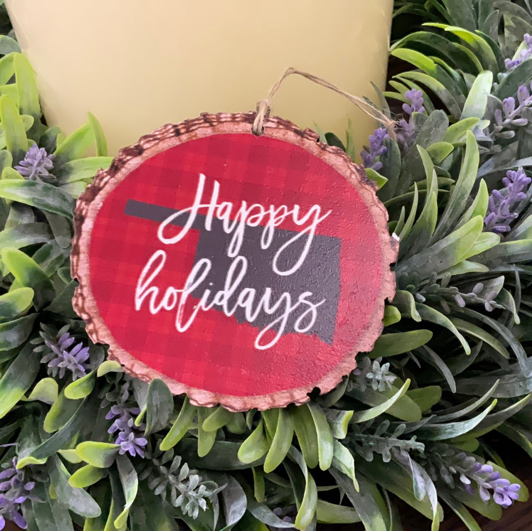 HAPPY HOLIDAYS ORNAMENT