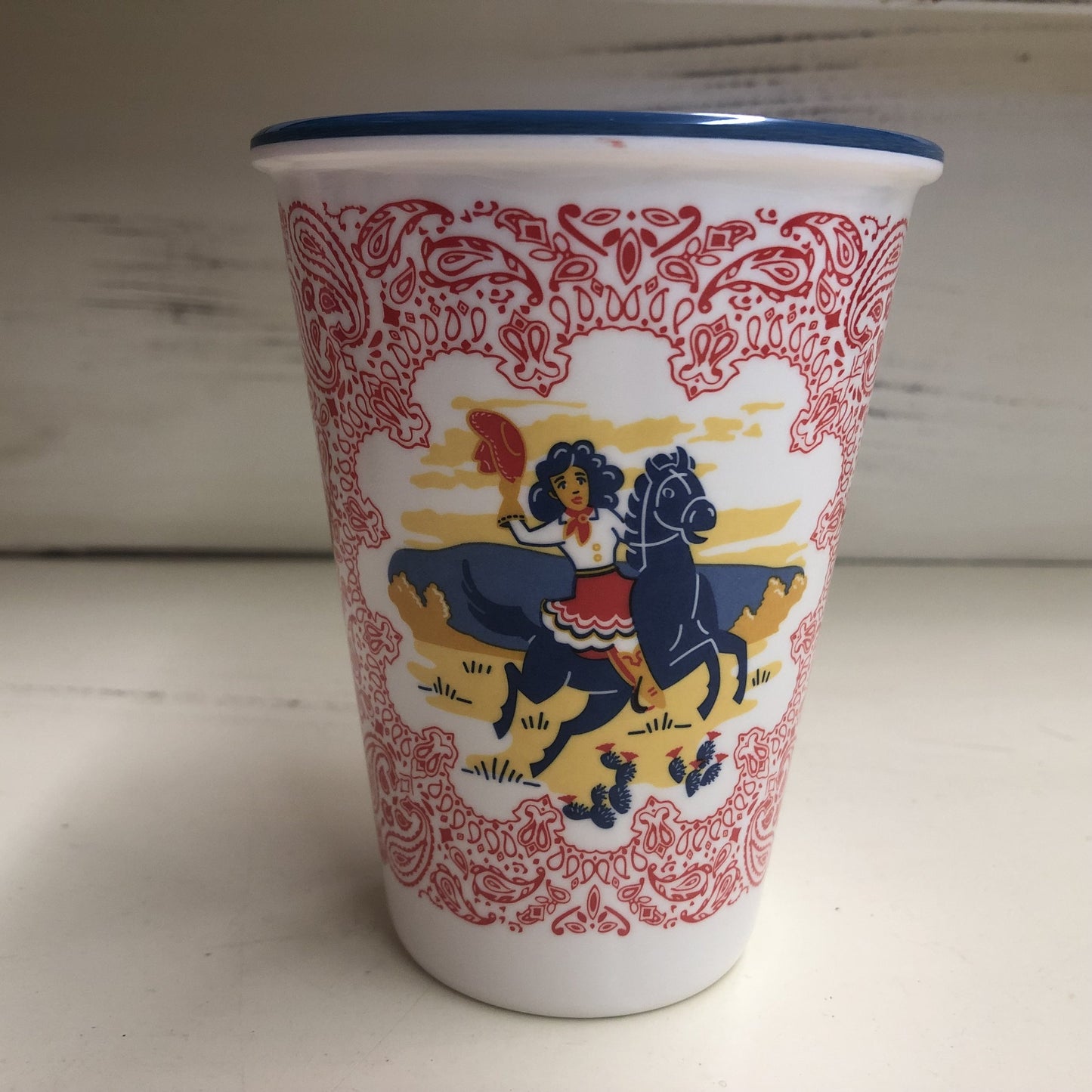 WESTERN MELAMINE CUPS SET OF 4