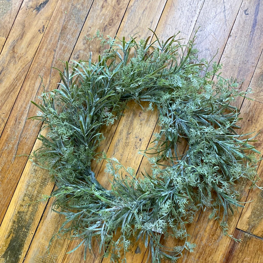 14" GRASSY CANDLE RING