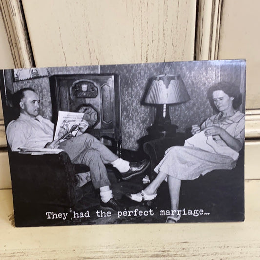 TRASH TALK CARD/PERFECT MARRIAGE