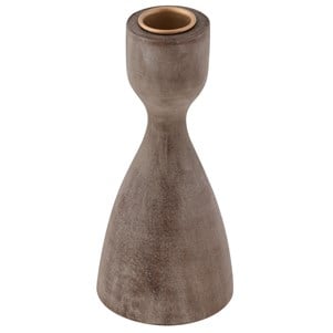 KARMA LIVING GRAY CANDLE HOLDER/SMALL